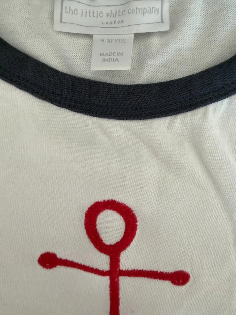The Little White Company Nautical Anchor Short Pajamas Set of 2 Size 9-10 Yrs